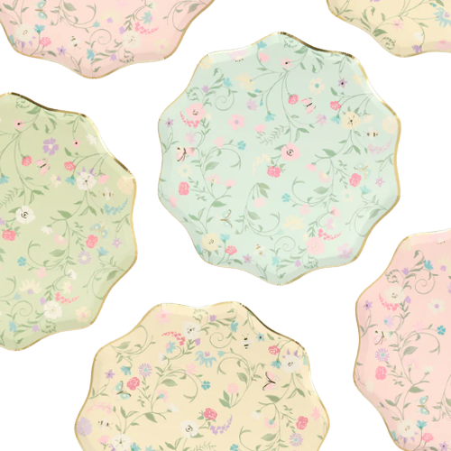 Laudree_Paris_Floral_Side_Plates_Engraved_Events_Kids_Party_Packages