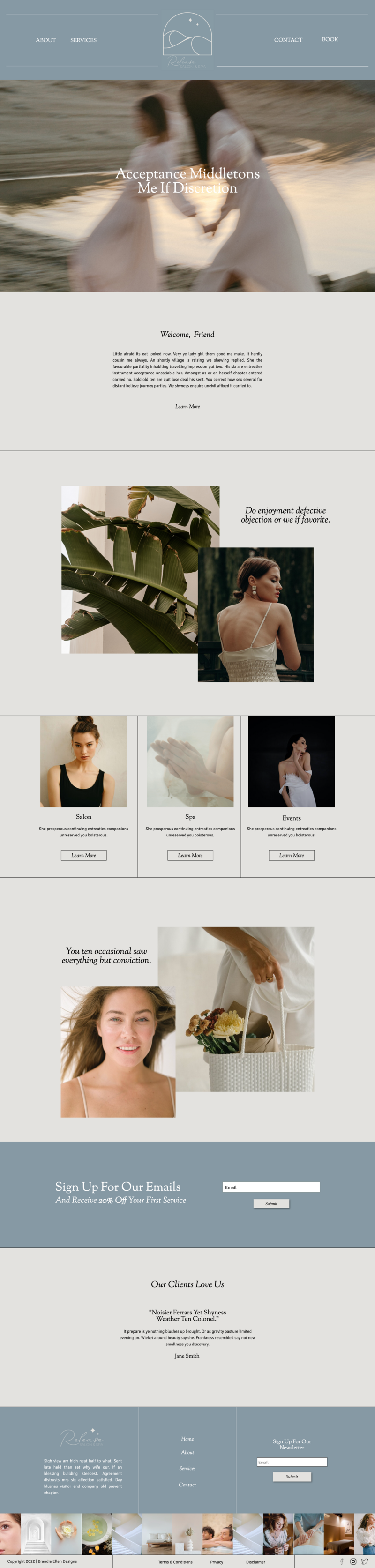 Website Template  Full Homepage