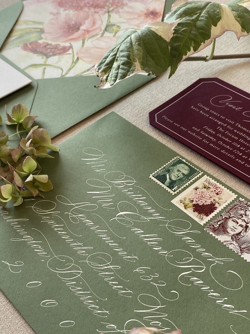 envelope calligraphy raveret