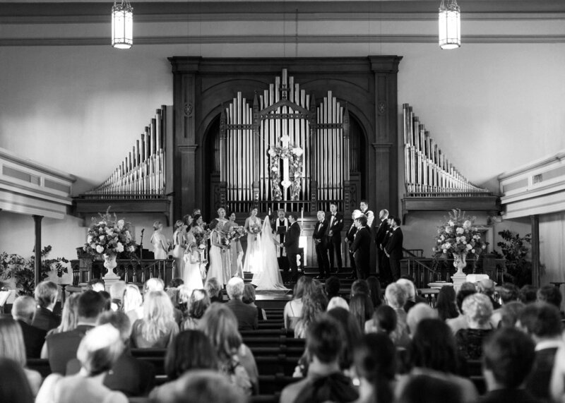 Wedding at First United Methodist Church in Columbus, MS