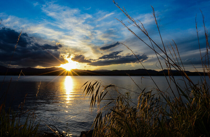 Sunset on a Lake