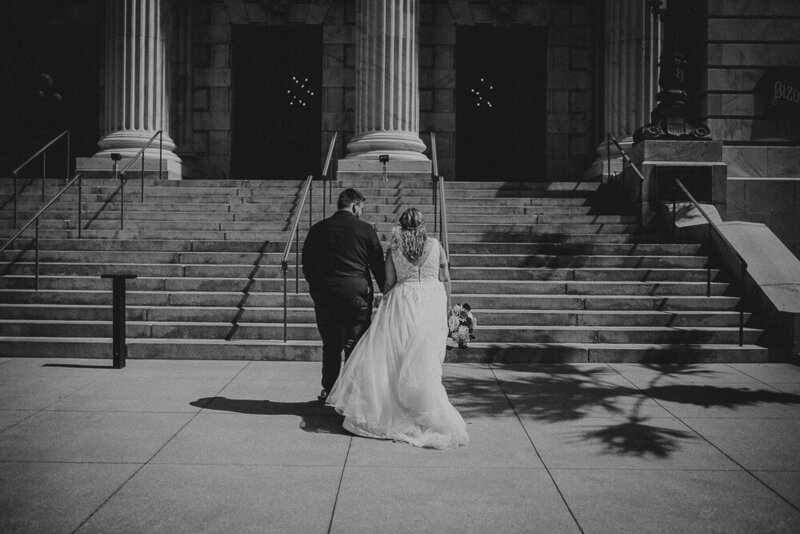 couple at the tampa courthouse about to elope in florida