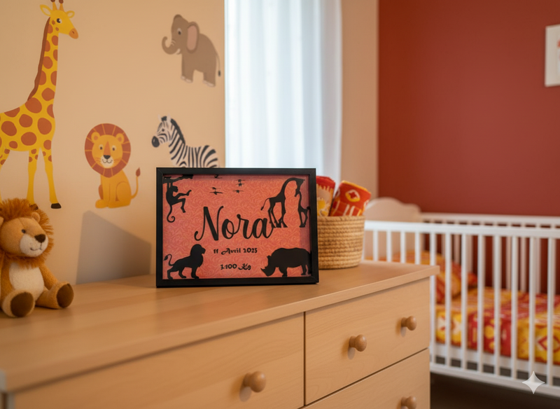 Cadeau de naissance original et artisanal réalisé à la main