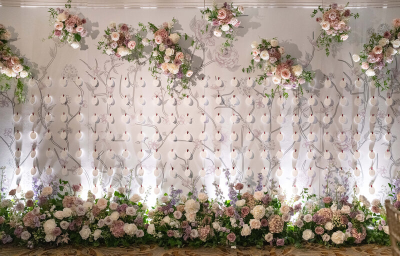 Escort card display at The Adolphus Hotel