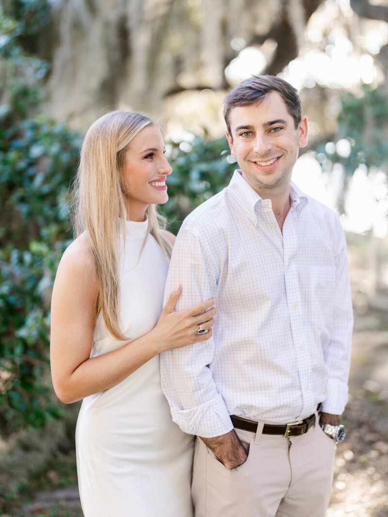 South Carolina Engagement Pictures in Murrells Inlet at Wachesaw