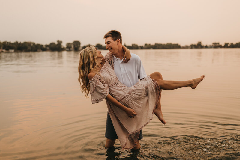 Engagement Session in water