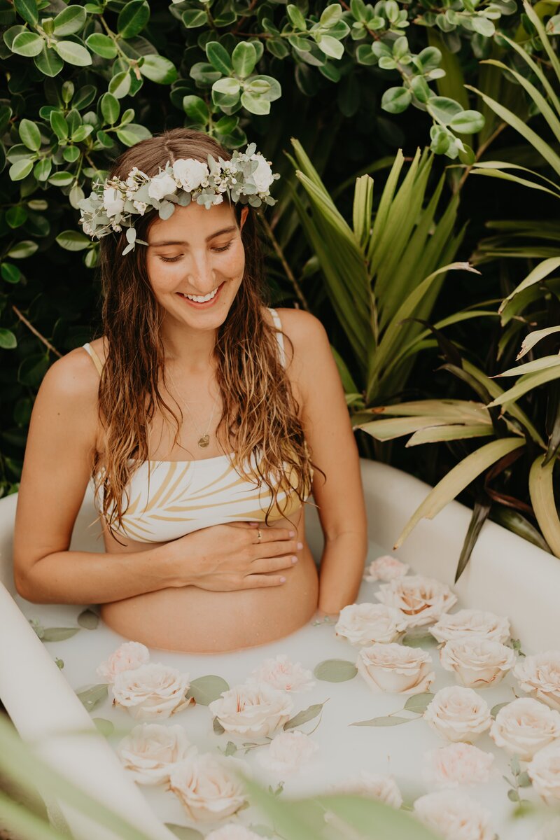 Maternity Milk Bath - Moorea Thill Photography Maui-25