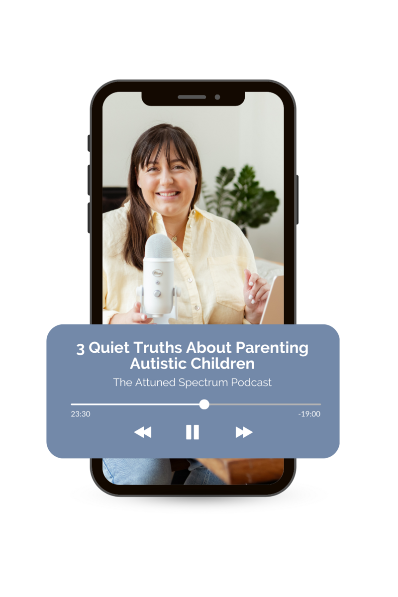 The Attuned Spectrum Podcast Episode 1 Showing on a Mobile Phone Screen