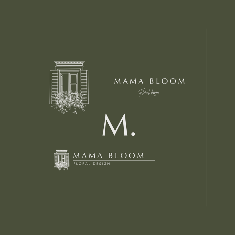 Mama Bloom Logo variations