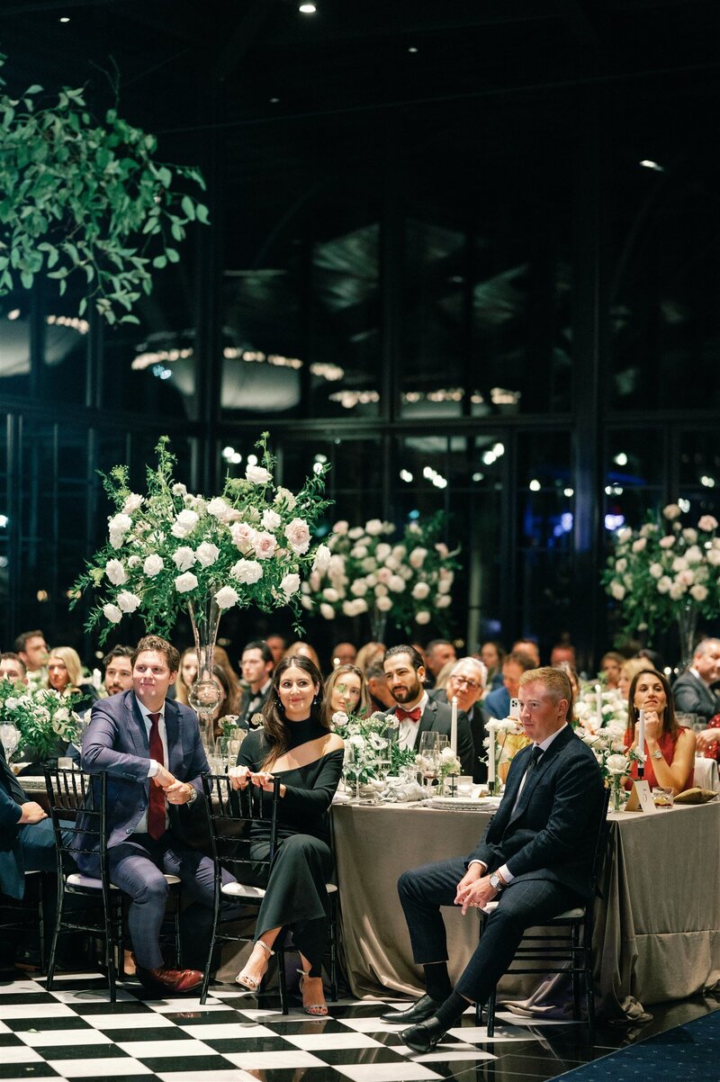 Bustling Fashion All-White Fall Wedding at the Shepherd’s Hollow Club, Glass Banquet Venue on the Lake, Detroit MI