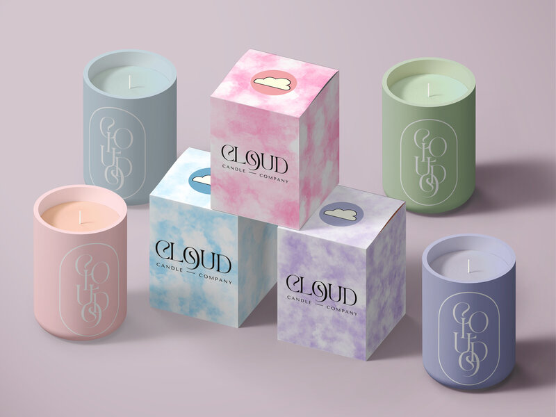 CLOUD 9 CANDLES - Candle Mock up