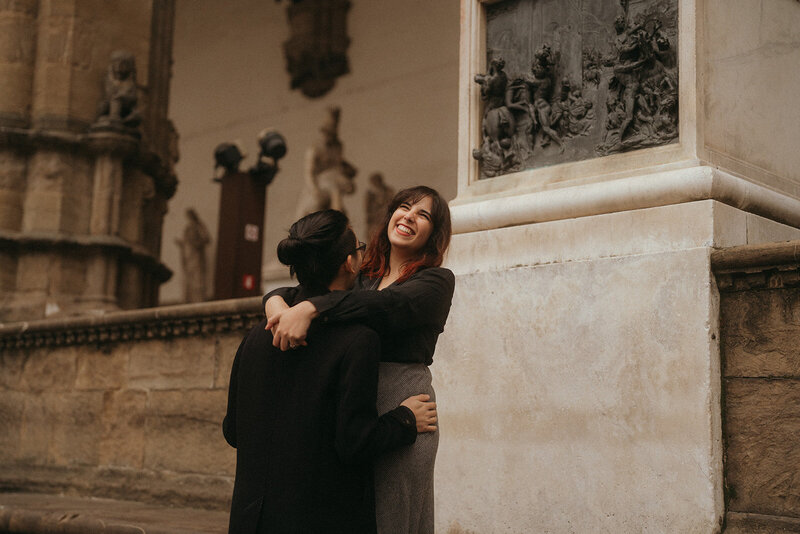 florence engagement photos captured by elsie goodman, an italy wedding photographer