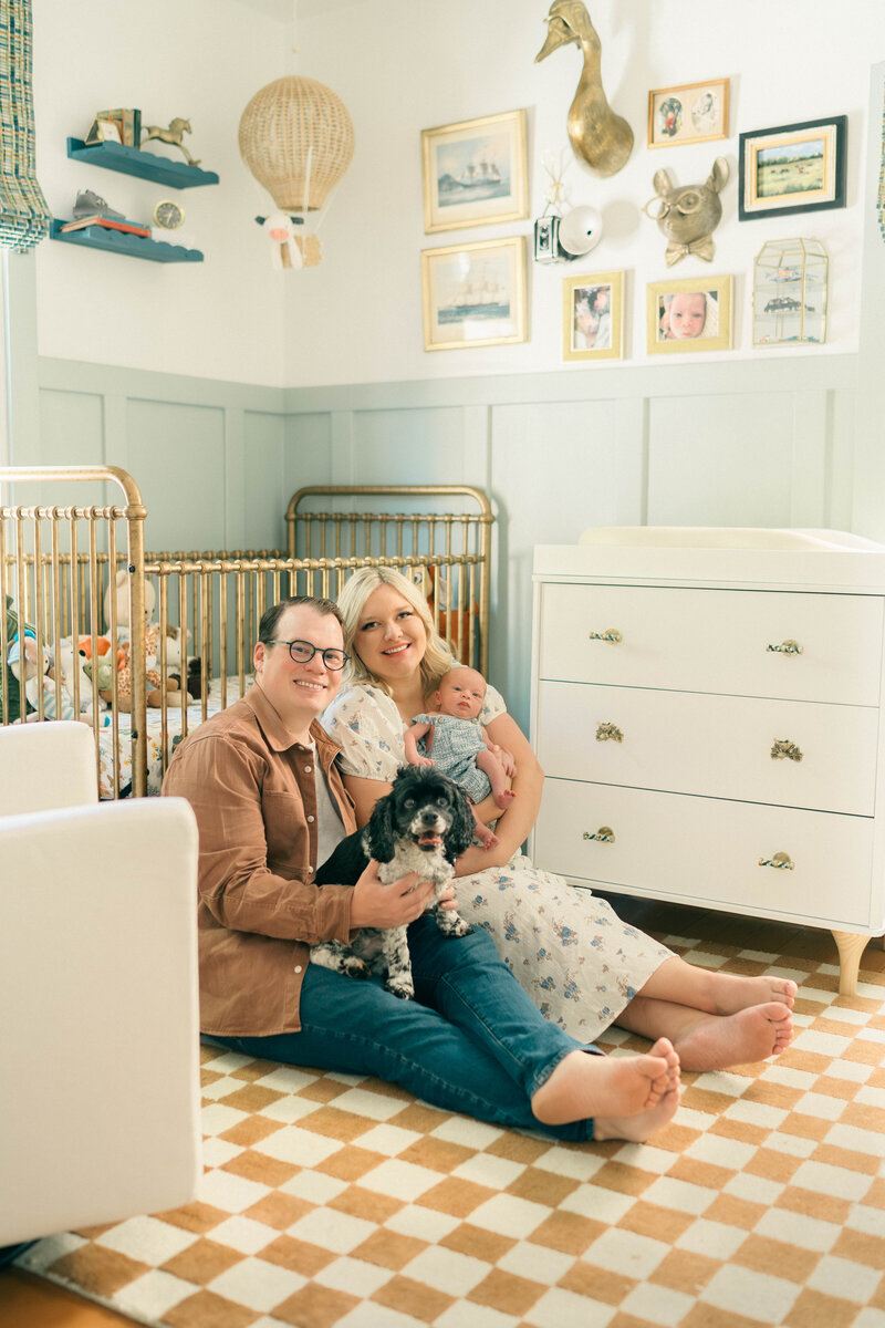 At-home newborn session in Holladay, Utah, captured by Salt Lake City photographer Iris Graciela. Natural light, lifestyle photography highlighting tender, soft, and delicate family moments