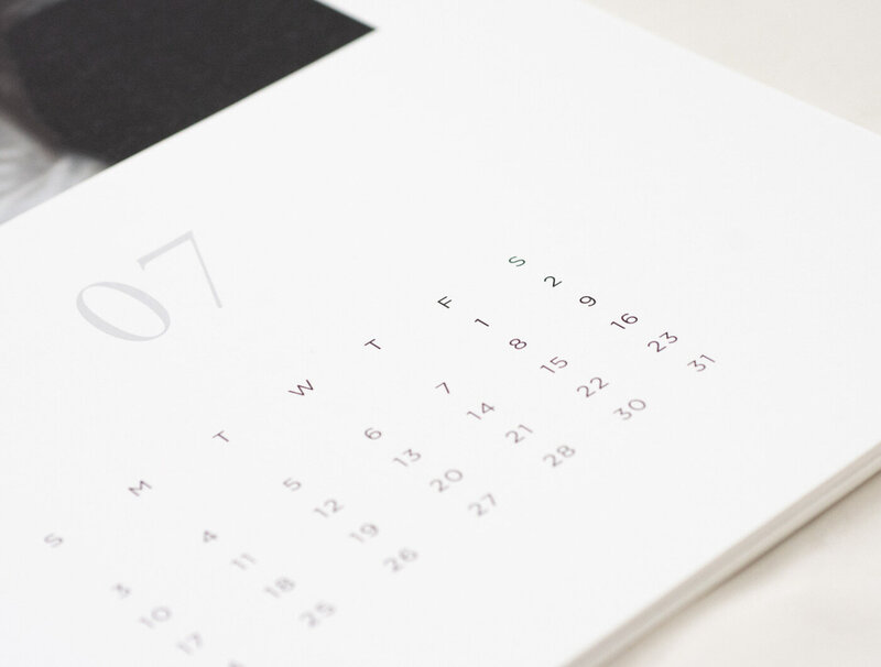 mini desk photo calendar 