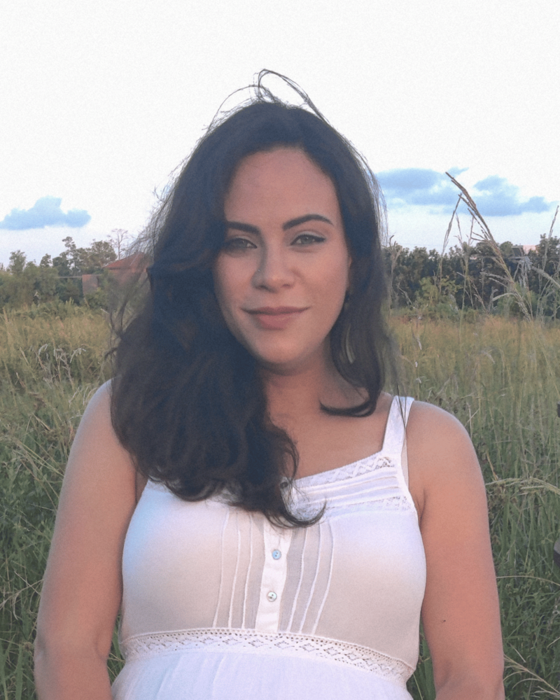 Portrait photo of Katy the owner and founder of Miranda Ruiz Studio with a premium and luxury aesthetic.