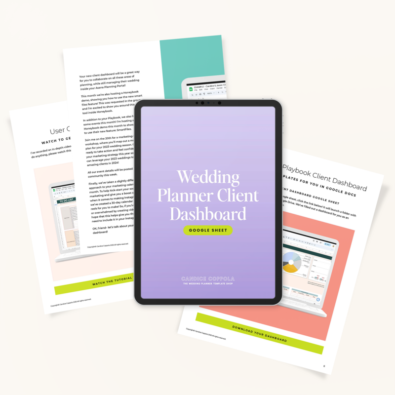 The Client Dashboard Google Sheet 3