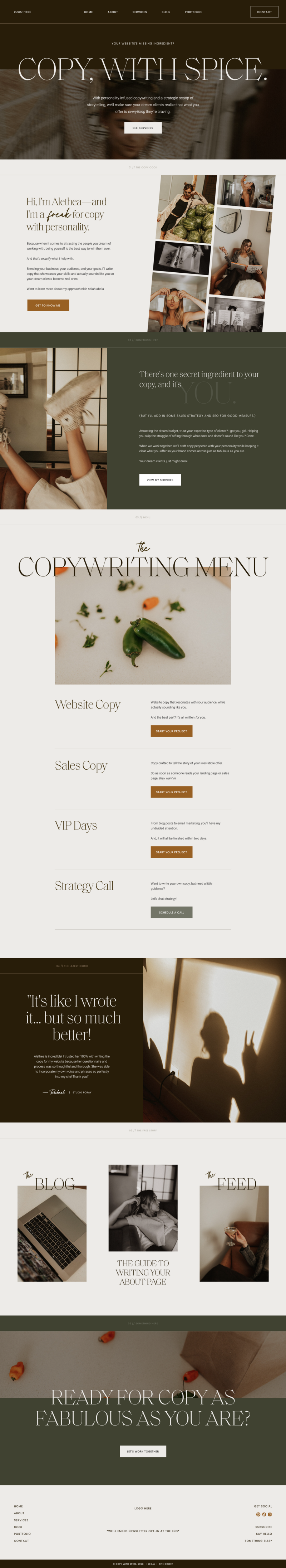 Site Series Copy Before and After with Copy With Spice