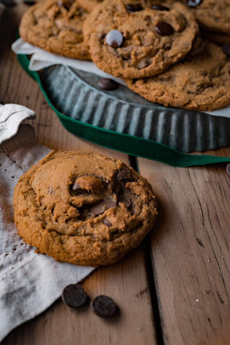 chocolate chunk ginger cookies-8