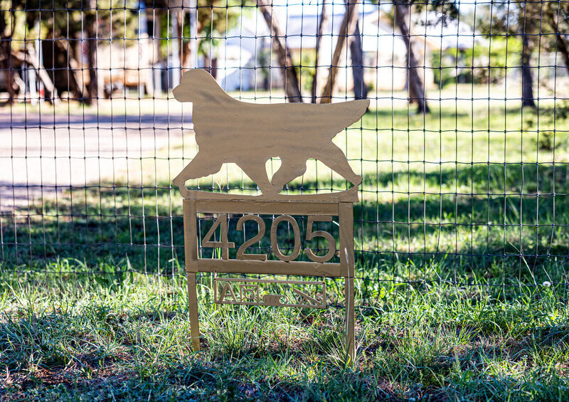 Gold Ducat Kennels and Farmette address sign