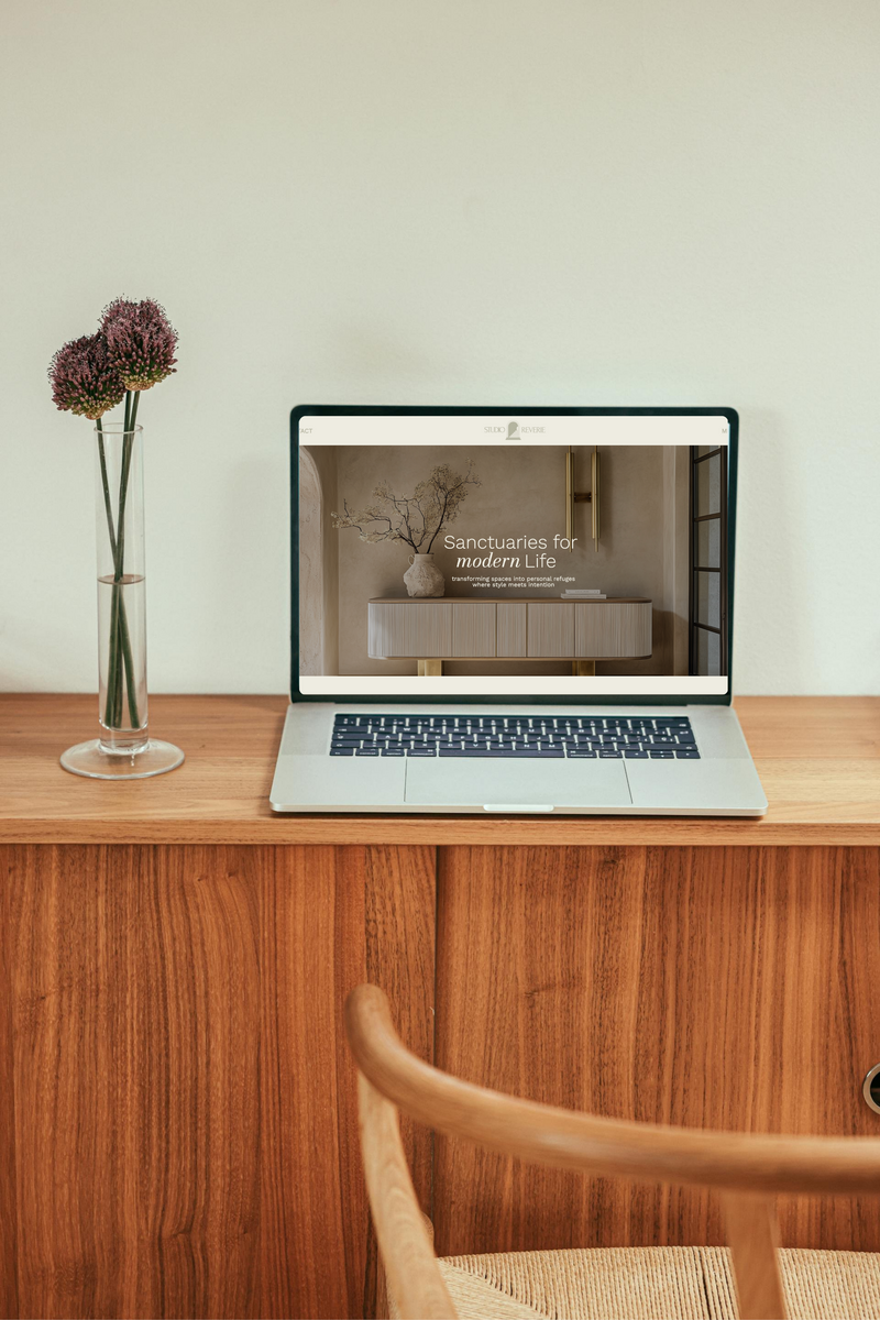 A full video walkthrough of this custom website, designed to reflect the sophistication and craftsmanship of this Edina, MN interior design studio.