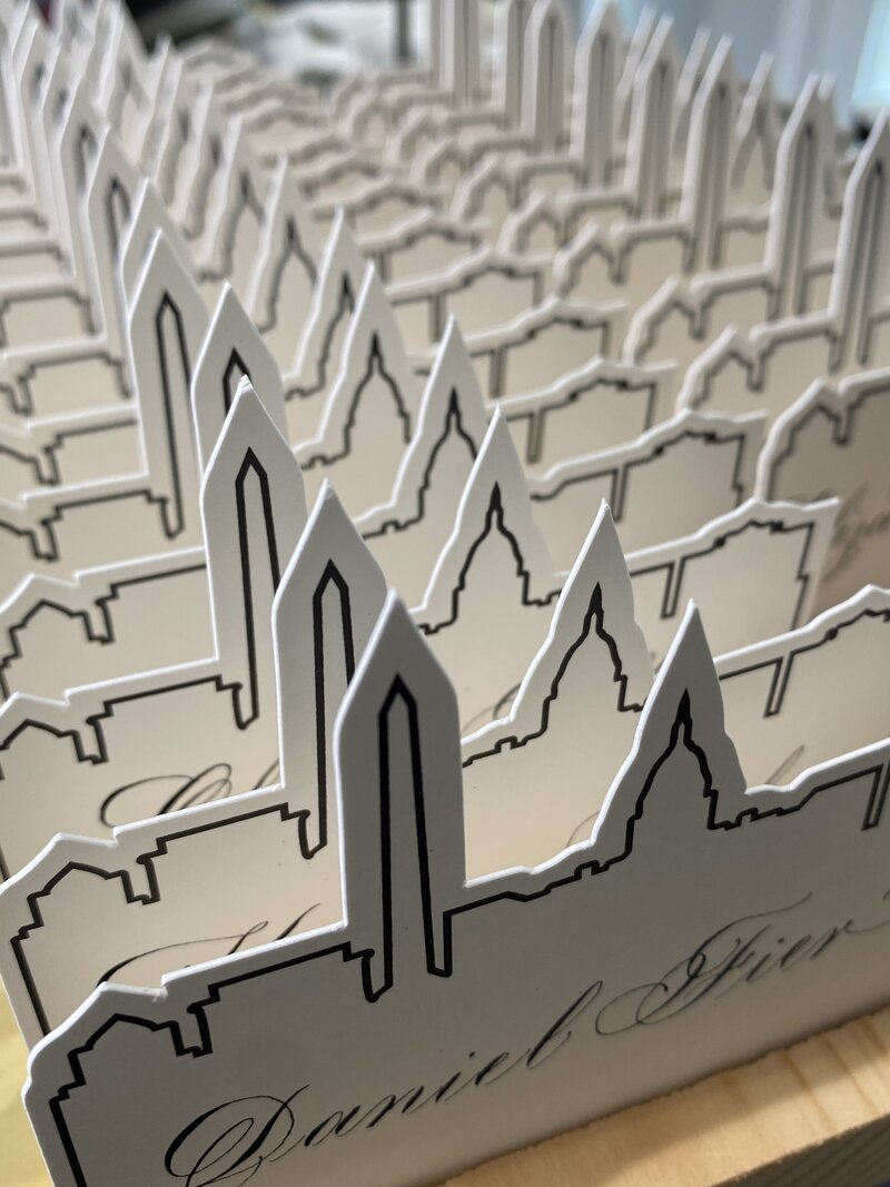 dc skyline place cards