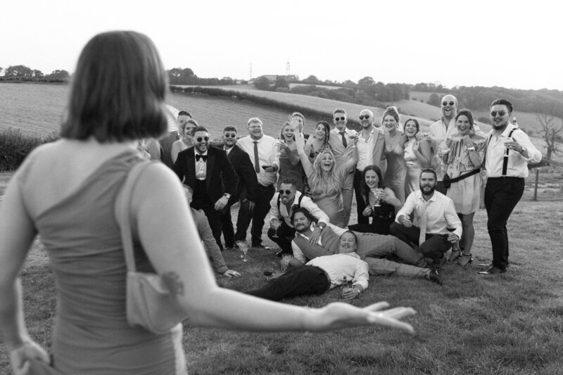 California editorial documentary wedding photography of guests having fun