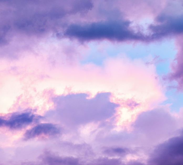 Purple cloud sky background representing detoxification and cleansing benefits of Detox Blend IV Vitamin Therapy at Refined Medical NY in East Setauket, Long Island.