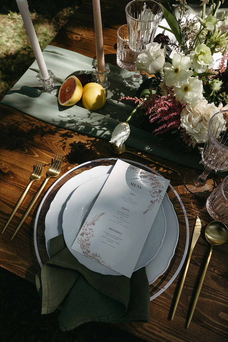 Linen dinner napkin-Rori Ranch Rentals