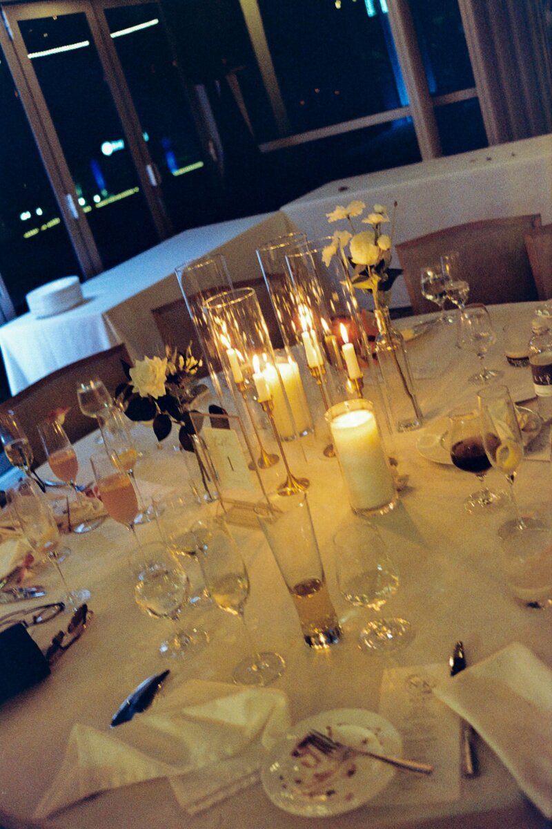 wedding reception table