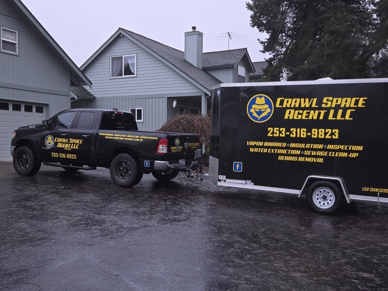 Crawl Space Agent company vehicle - Professional crawl space services in Tacoma, WA