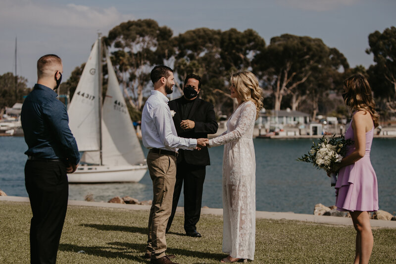 southern california beach elopement