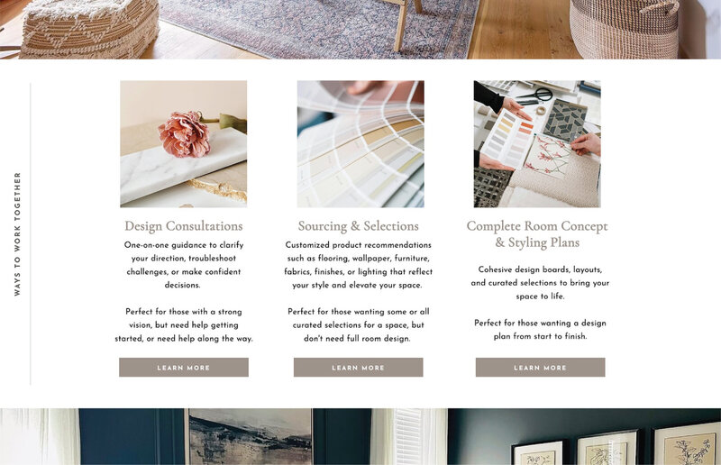 The Textured Home Co | Semi-Custom Showit Website by Artisan Kind-02