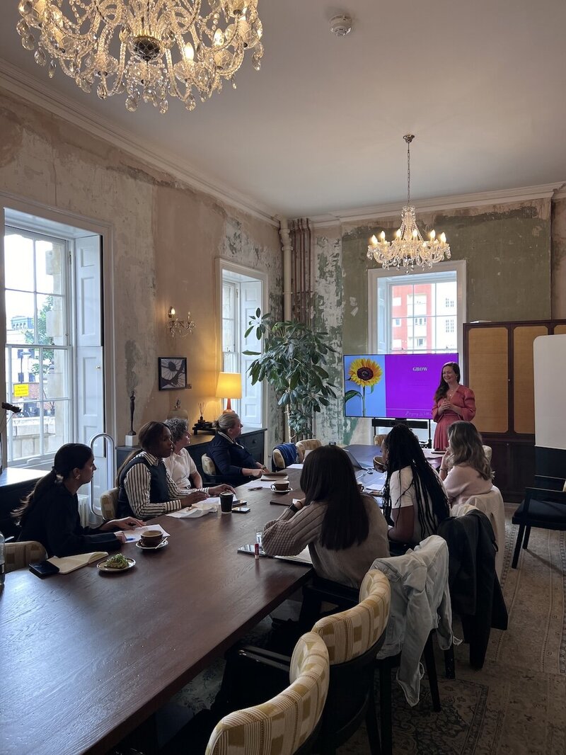 Bryony Williams speaking at a workshop