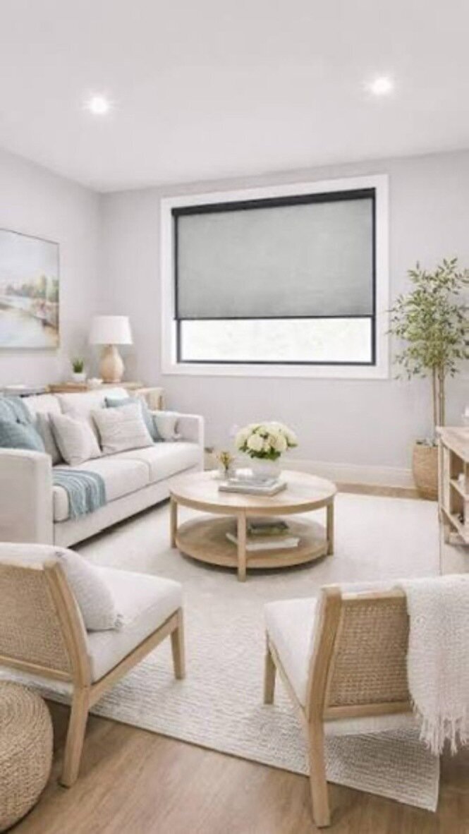 LightGuard 360 shade with side channels sealing light gaps in a living room