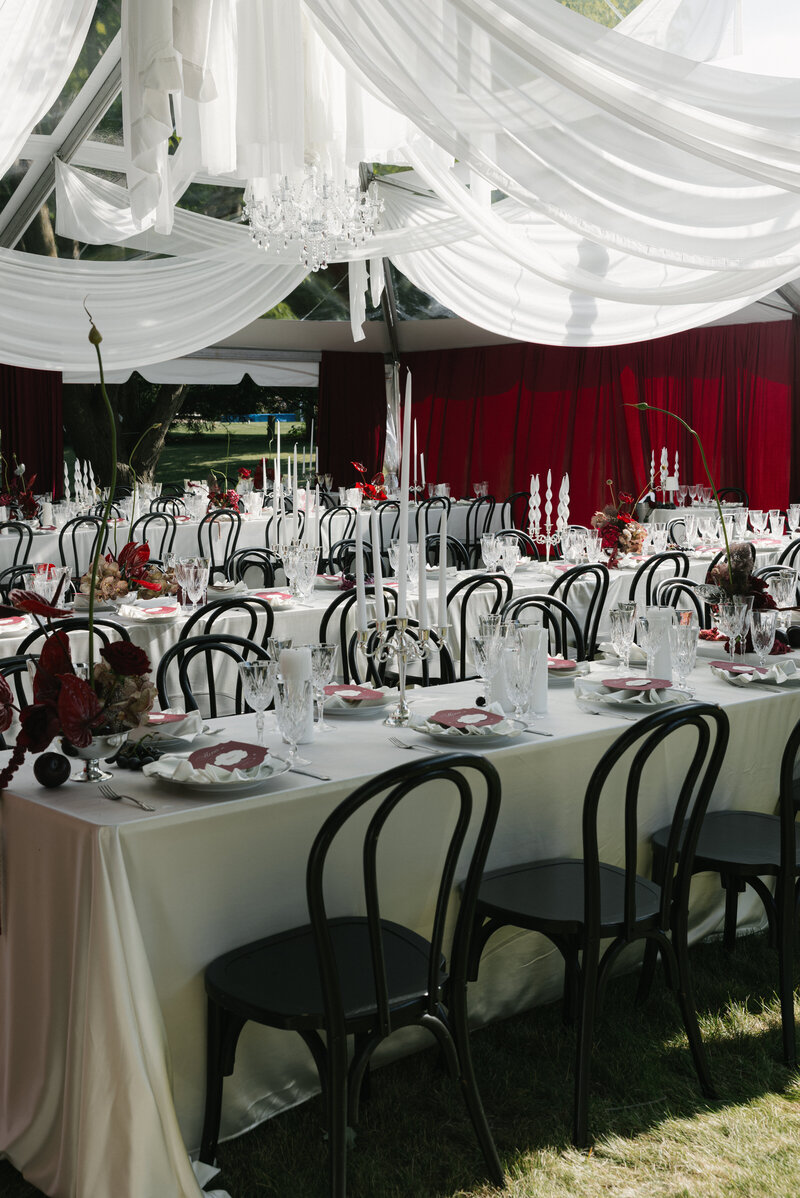 Milwaukee wedding outdoor tent reception