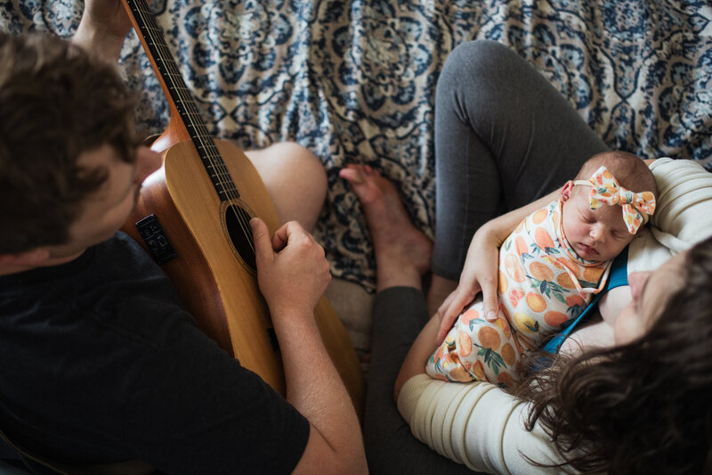 In home newborn photography Spokane Washington
