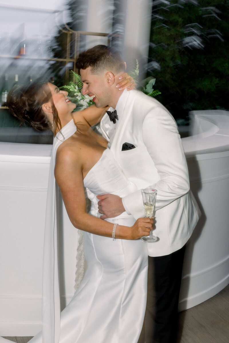 reception laughs direct flash at blithewold manor in RI