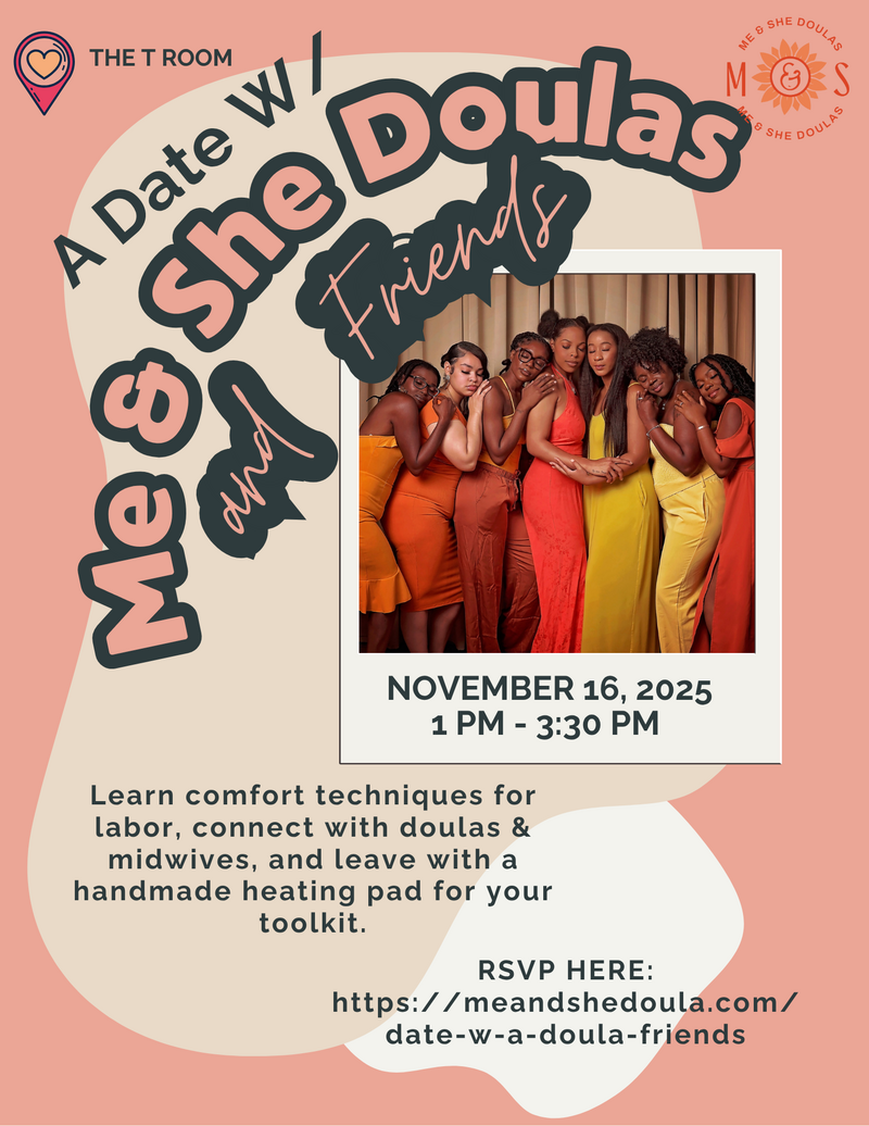 Laboring mother joining hands with her doula for support.