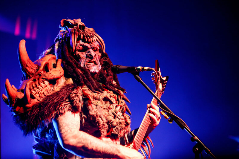 Light Shifter Studios, Asheville based photographer captures a dynamic image of the group GWAR in Asheville, North Carolina. 