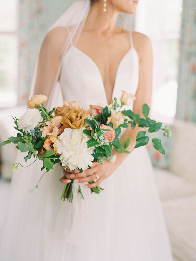 Kate Campbell Floral Summer Tented Wedding at Brittland Estate by Ashley Boyan Photography-43