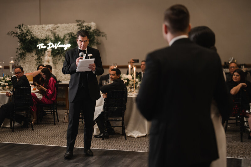 this father of the groom made wedding guests cry with a special toast to the bride