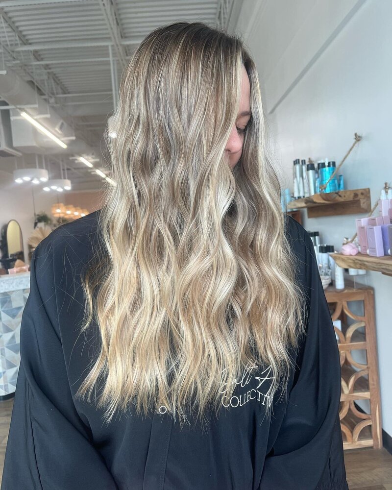 Lived in Low Maintenance Beachy Blonde Sun-kissed  Hair Color by Salt Hair Collective - East Beach Norfolk Hair Salon for Lived in Low Maintenance Color - 1