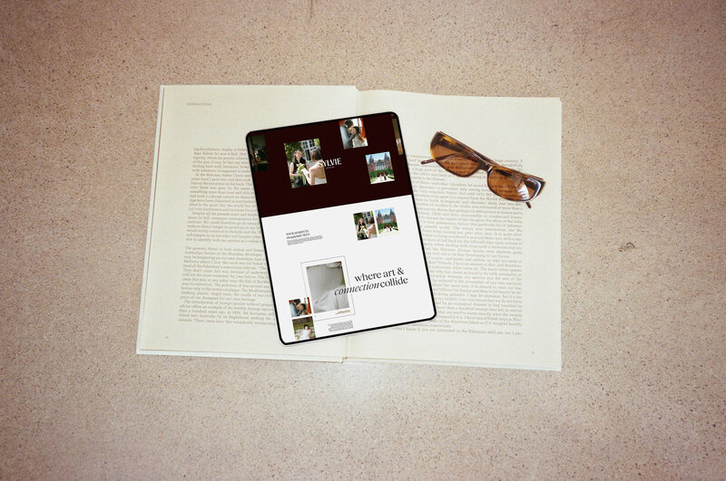 laptop mockup of our new showit website template Sylvie