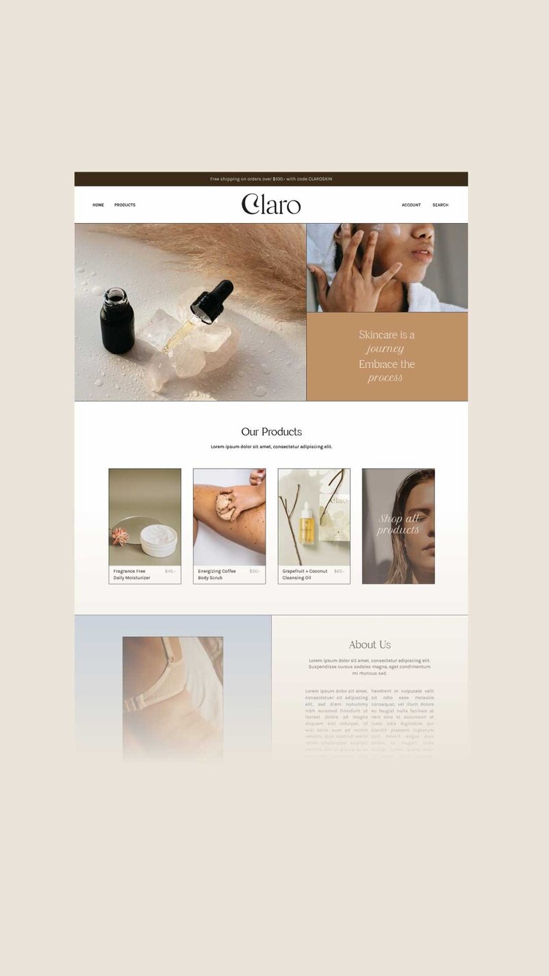 beauty website