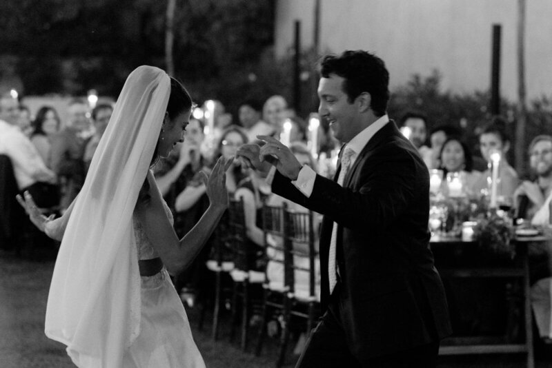 bride and groom first dance destination wedding italy