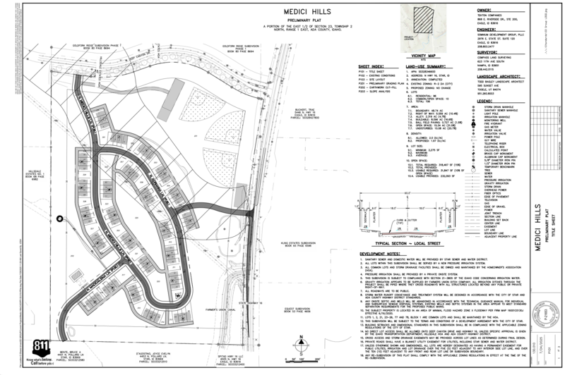 Real estate development site walk-through in Meridian