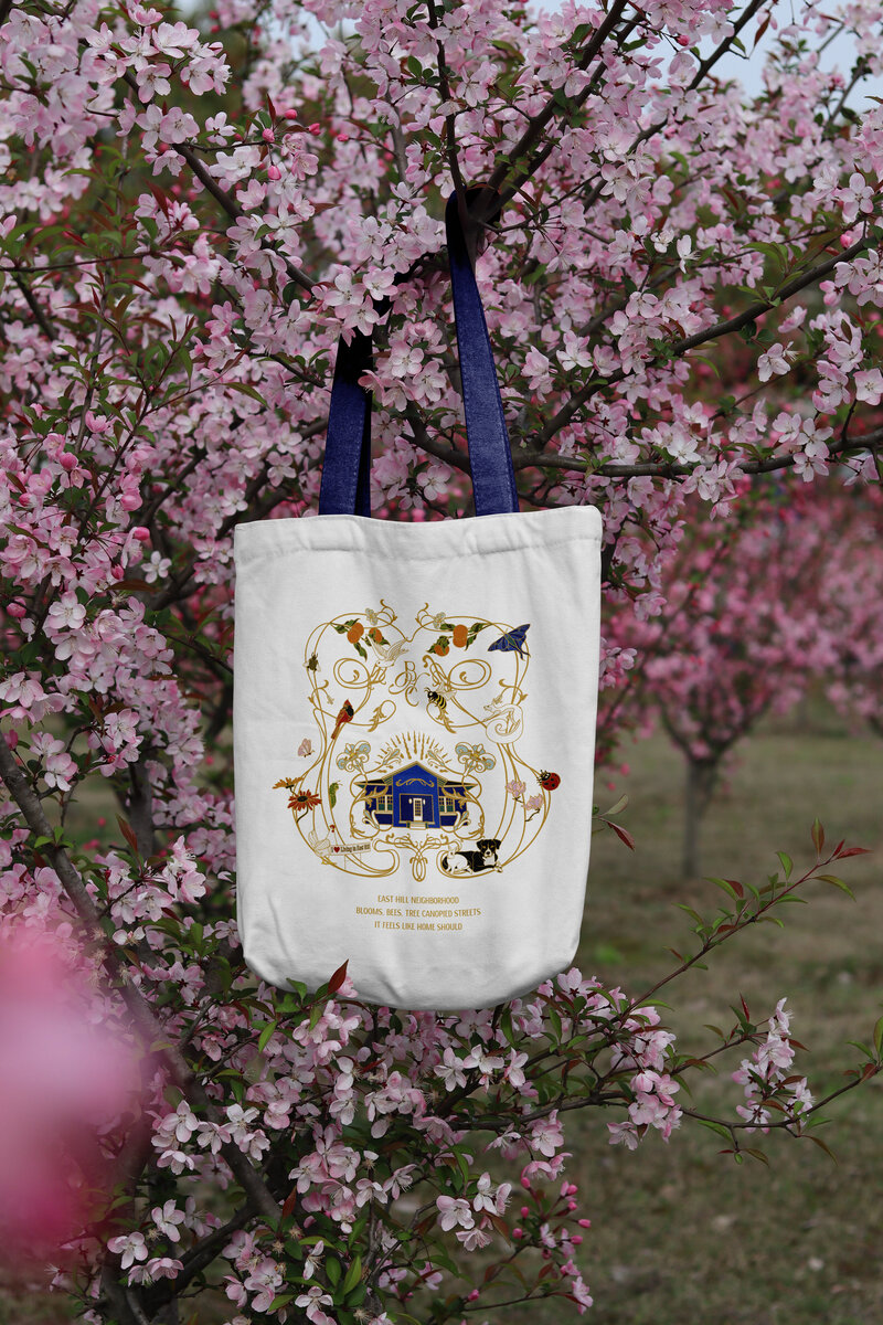 BHC Tshirt design on canvas tote mockup copy