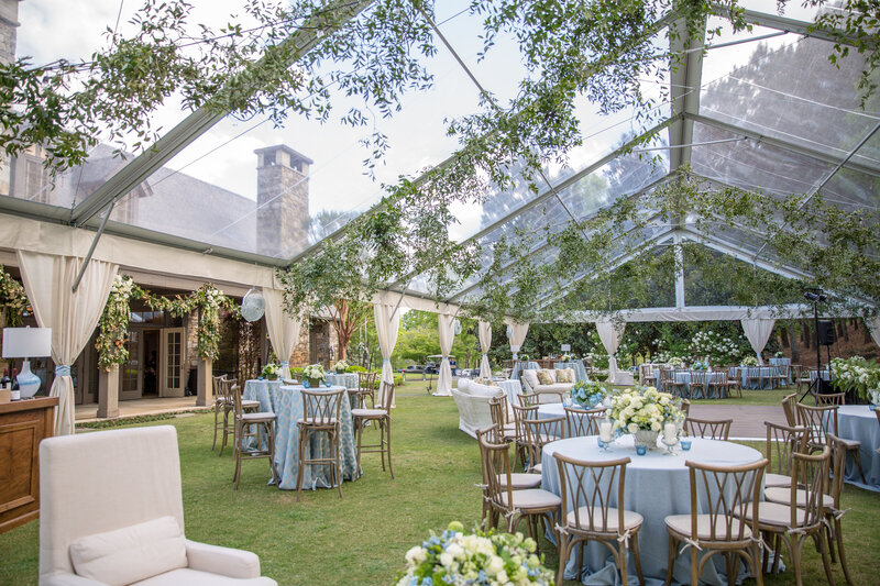 Tented Reception at Piedmont Driving Club Golf Course Wedding