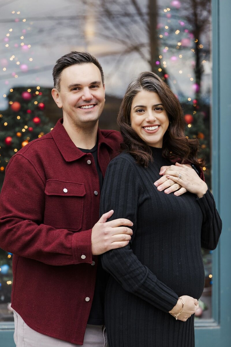 Natural Hudson Valley maternity photography in Cold Spring with true to life tones