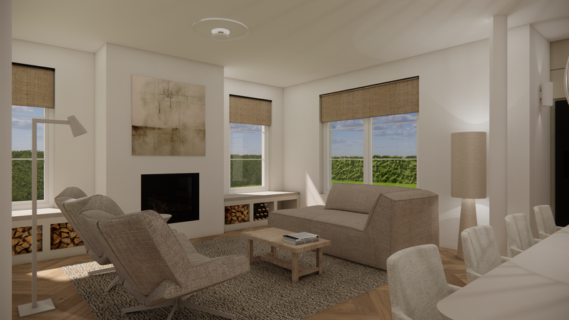 modern art en glazen vazen